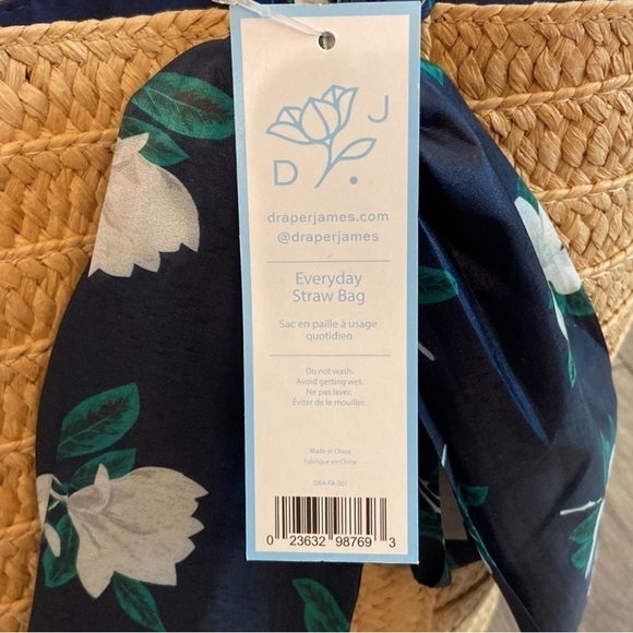 DRAPER JAMES EVERYDAY STRAW BAG    NWT - Picture 11 of 12